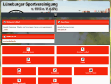 Tablet Screenshot of lueneburger-sv.de
